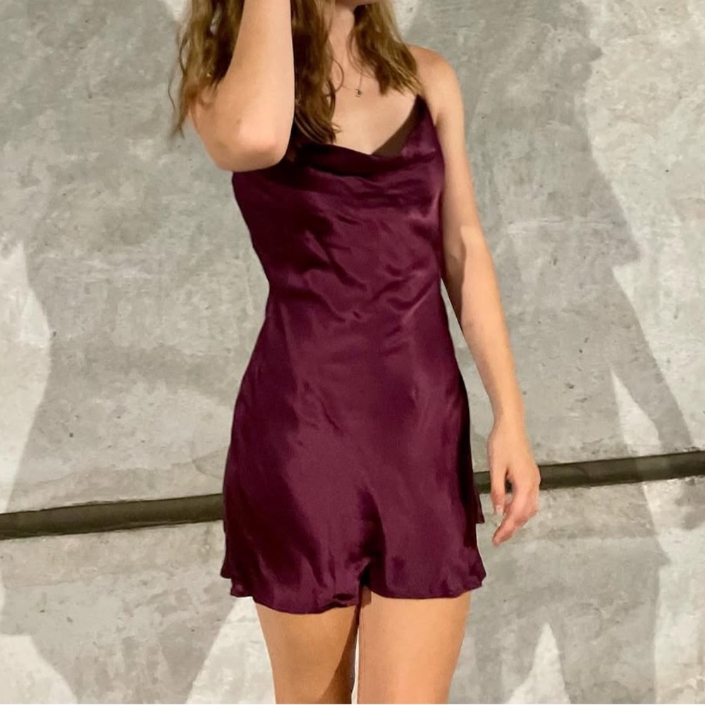 MAROON MINI DRESS